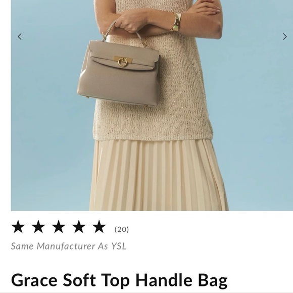 Parisa Wang Grace Soft Top Handle Bag - Picture 6 of 13